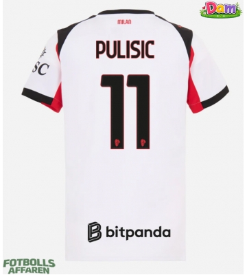 AC Milan Christian Pulisic #11 Bortatröja Kvinnor 2025-26 Kortärmad